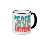 Peace Love Baritone Mugs