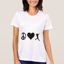 Peace Love Baseball Tshirts