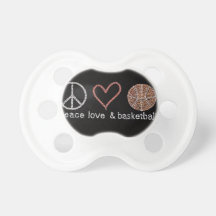 Peace, Love & Basketball Pacifier