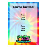 Peace, Love, Basketball; Retro Personalized Announcement