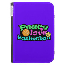 Peace, Love, Basketball; Retro Kindle Covers