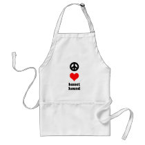 Peace love Basset Hound Apron