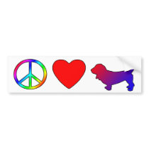 Peace Love Basset Hounds
