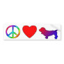 Peace Love Basset Hounds