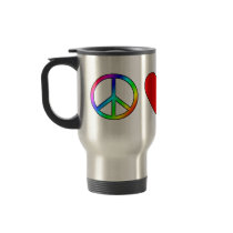 Peace Love Basset Hounds Mug
