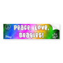 Peace Love Beagles Bumper Sticker