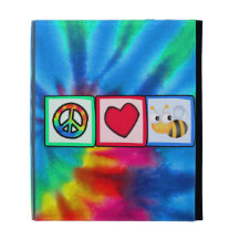 Peace, Love, Bees iPad Folio Covers