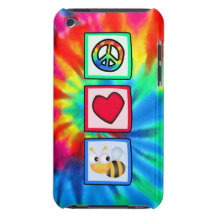Peace, Love, Bees iPod Case-Mate Cases