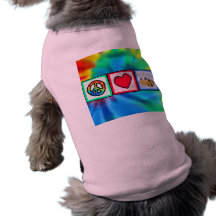Peace, Love, Bees Pet Shirt