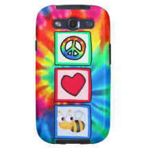 Peace, Love, Bees Samsung Galaxy SIII Cases