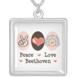 Peace Love Beethoven Necklace