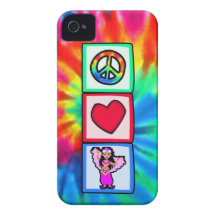 Peace, Love, Belly Dancing iPhone 4 Case