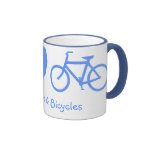 Peace, Love & Bicycles Mug