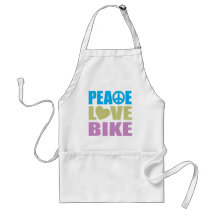 Peace Love Bike Apron