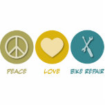 Peace Love Bike Repair photo sculptures