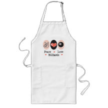Peace Love Billiards Apron