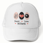 Peace Love Billiards Hat