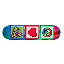 Peace, Love, Billiards Skateboard