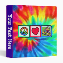 Peace, Love, Billiards Vinyl Binders