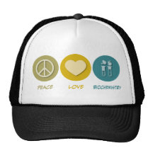 Peace Love Biochemistry Mesh Hats
