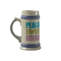 Peace Love Biology Mugs