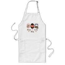 Peace Love Blog Apron