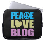 Peace Love Blog Laptop Sleeve