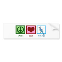 Peace Love Blue Jays Bumper Sticker