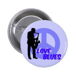 Peace love blues pins