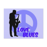 Peace love blues post cards