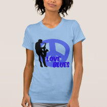 Peace love blues t-shirts
