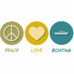 Peace Love Boating Photo Cutout