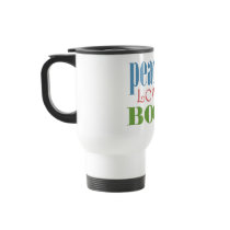 Peace Love Books II Mugs
