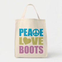 Peace Love Boots Bag