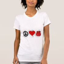 Peace Love Box Emblem t-shirts
