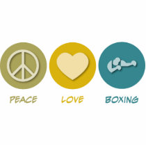 Peace Love Boxing Photo Cut Out