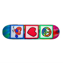 Peace, Love, Boxing Skate Boards