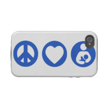 Peace Love Breastfeeding Iphone 4 Tough Cover