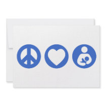 Peace Love Breastfeeding Invitations