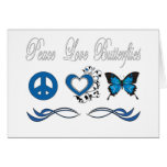 Peace Love Butterflies Cards