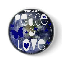 Peace & Love - Button