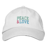 PEACE & LOVE cap Embroidered Hat