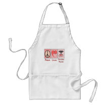 Peace Love Cardiac Nurse Aprons