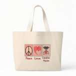Peace Love Cardiac Nurse bags