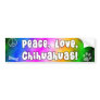 Peace Love Chihuahuas Bumper Sticker