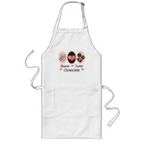 Peace Love Chocolate Apron