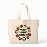 PEACE LOVE CHOCOLATE BAG