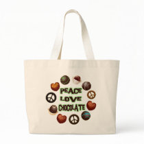 PEACE LOVE CHOCOLATE BAG