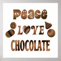 Peace Love Chocolate Print