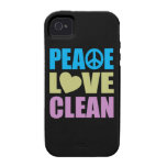 Peace Love Clean iPhone 4/4S Cases